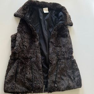 NWT reversible leopard/cheetah print vest